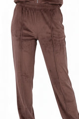 Ensemble Velours À Capuche - Marron