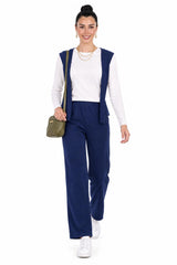 Langarm - Set Mit Schal – Marineblau