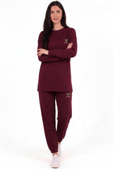 Ensemble Jogging Avec Broderie Tigre — Bordeaux
