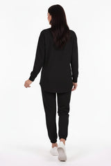 Teddy - Embroidered Tracksuit Set — Black