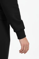 Teddy - Embroidered Tracksuit Set — Black