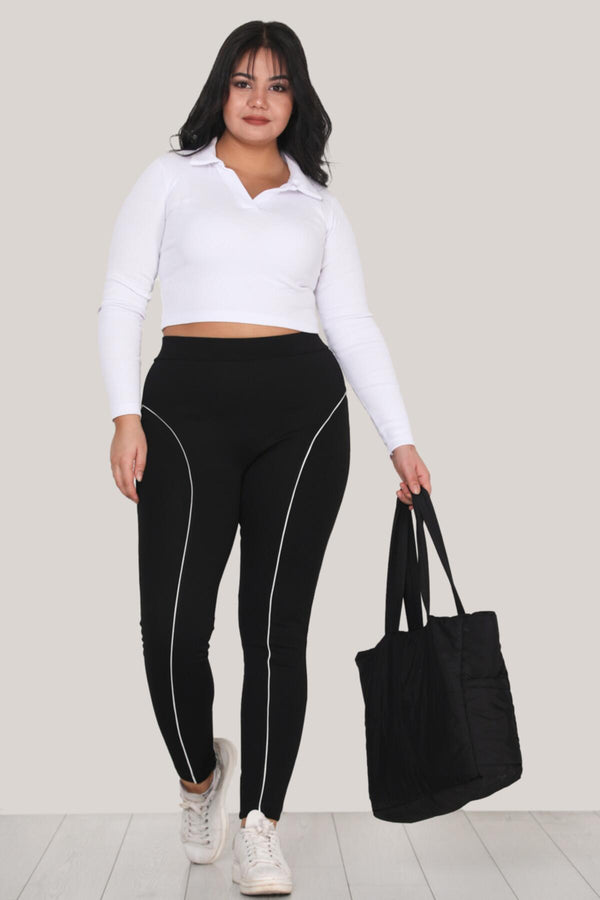 Plus - Size Legging – Zwart