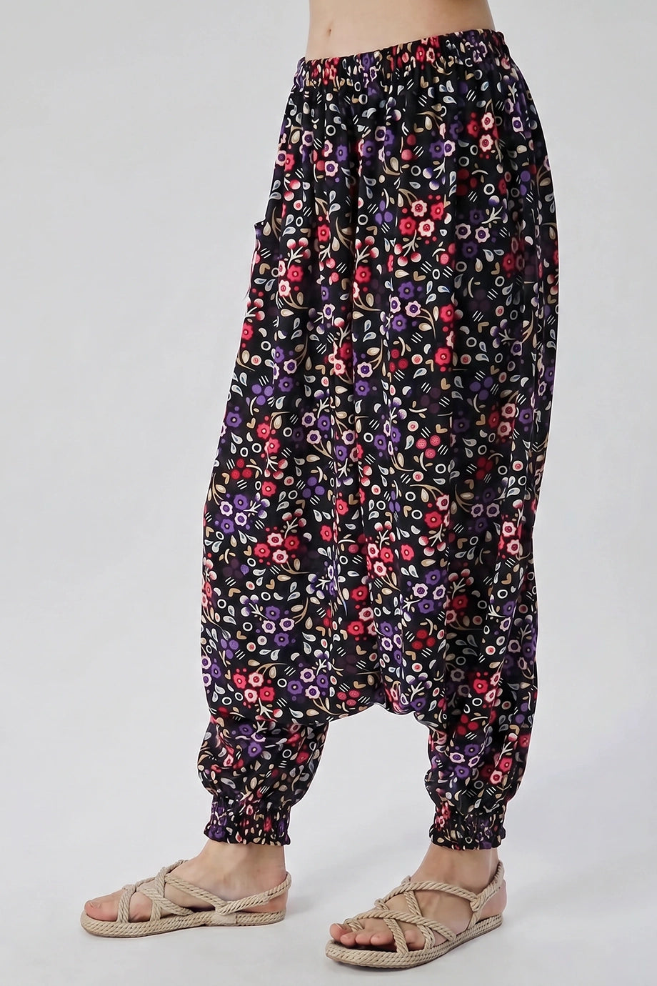 Multicolor Jersey‑Harembroek