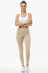 Push - Up Legging, Hoge Taille — Stone