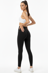 Push - Up Legging, Hoge Taille — Zwart